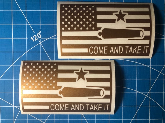 Come and Take It SBR USA Flag 4-Color High Quality Vinyl Decal Sticker OEM 