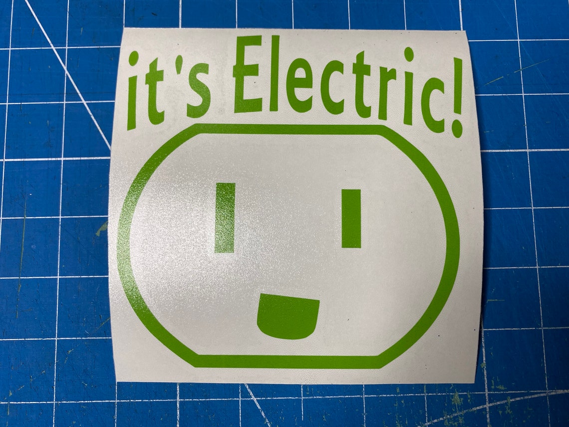 It's Electric Vinyl Decal for EV Charge Port Door 30 Etsy