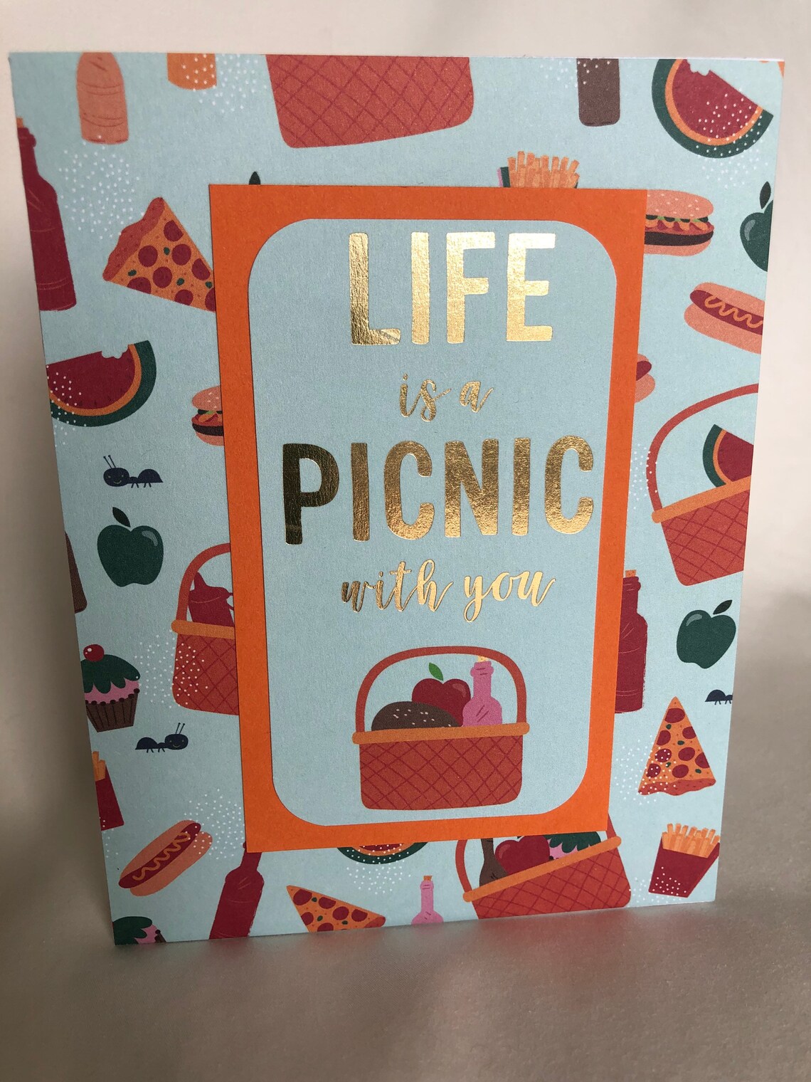 Summer Handmade Card Pack Picnic Cards Includes 3 Handmade Etsy