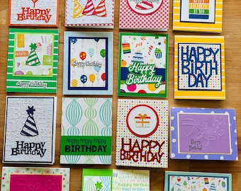 15 Cards Birthday Pack, Variety Birthday Card Set, Includes Assortment of 15 Unique Cards