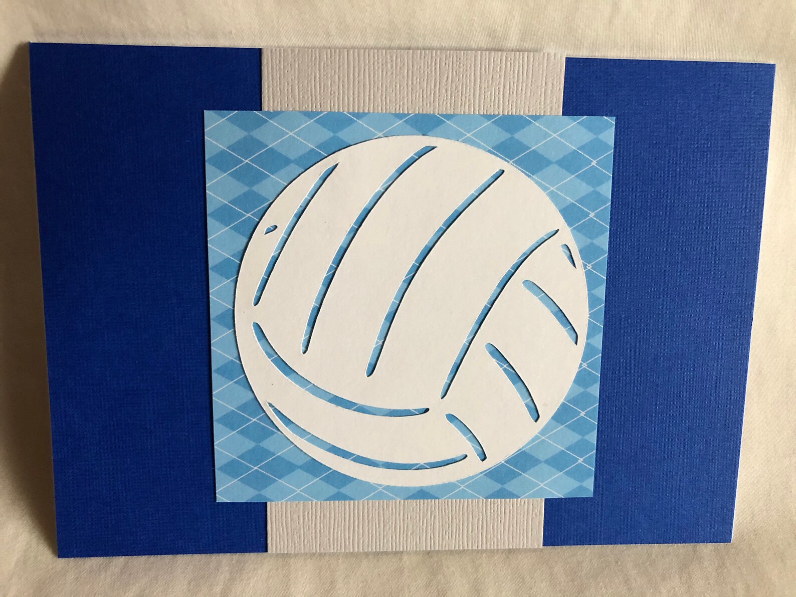 Handmade Volleyball Card Card Perfect for Any Volleyball Etsy
