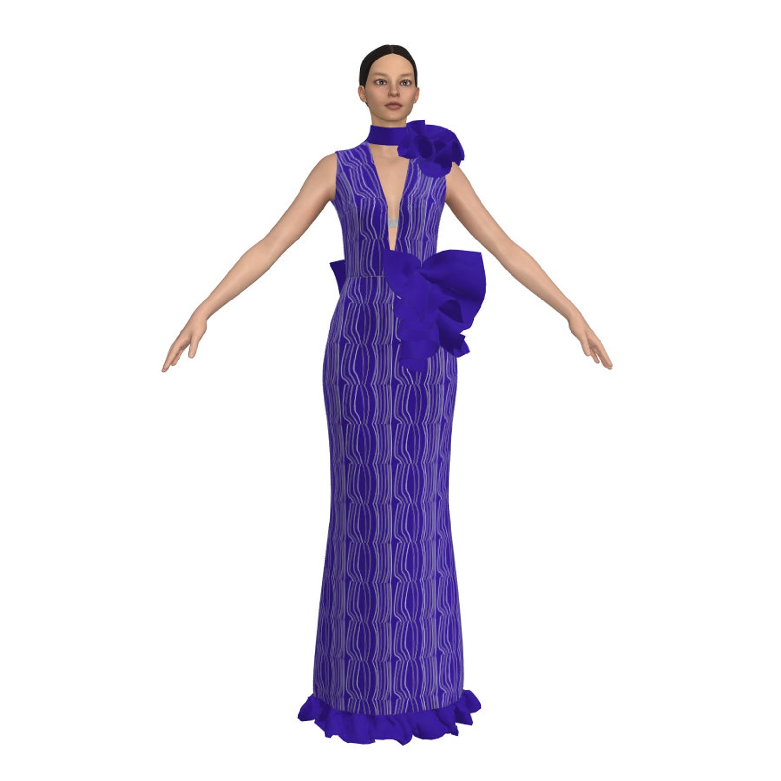 Simplicity Women's Open Back, Memaid Style, And Little Black