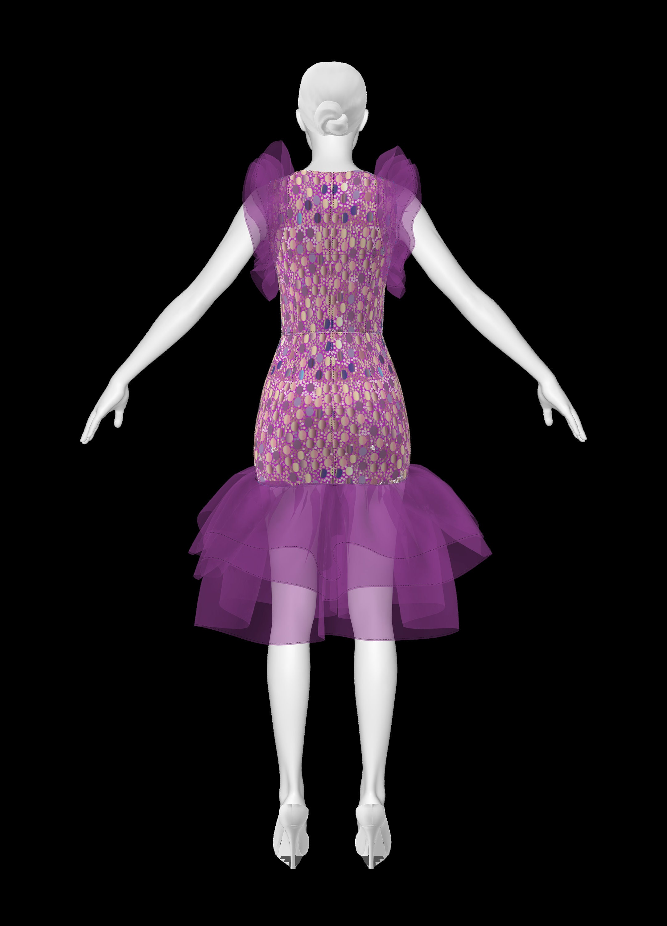 Confidence Sewing Pattern for Women Dress/flounce Sleeve/v-neckline ...