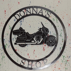 Harley motorcycle sign Ultra Heritage Street Glide Road King Bagger