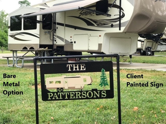 Privat Rv Rental Sign Personalized Metal RV Address Sign: Campground Decor - Etsy