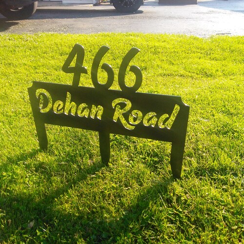 Hummingbird address sign stake address sign yard shops house numbers stake sign