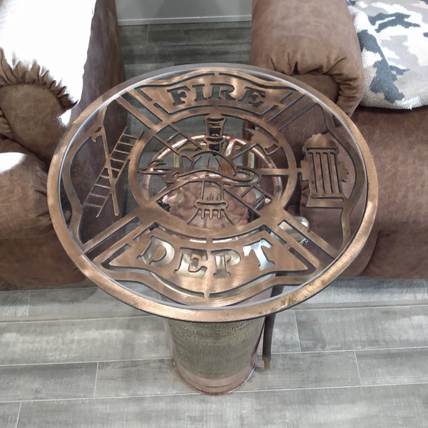 Antique Fire Extinguisher Table Lamp Etsy