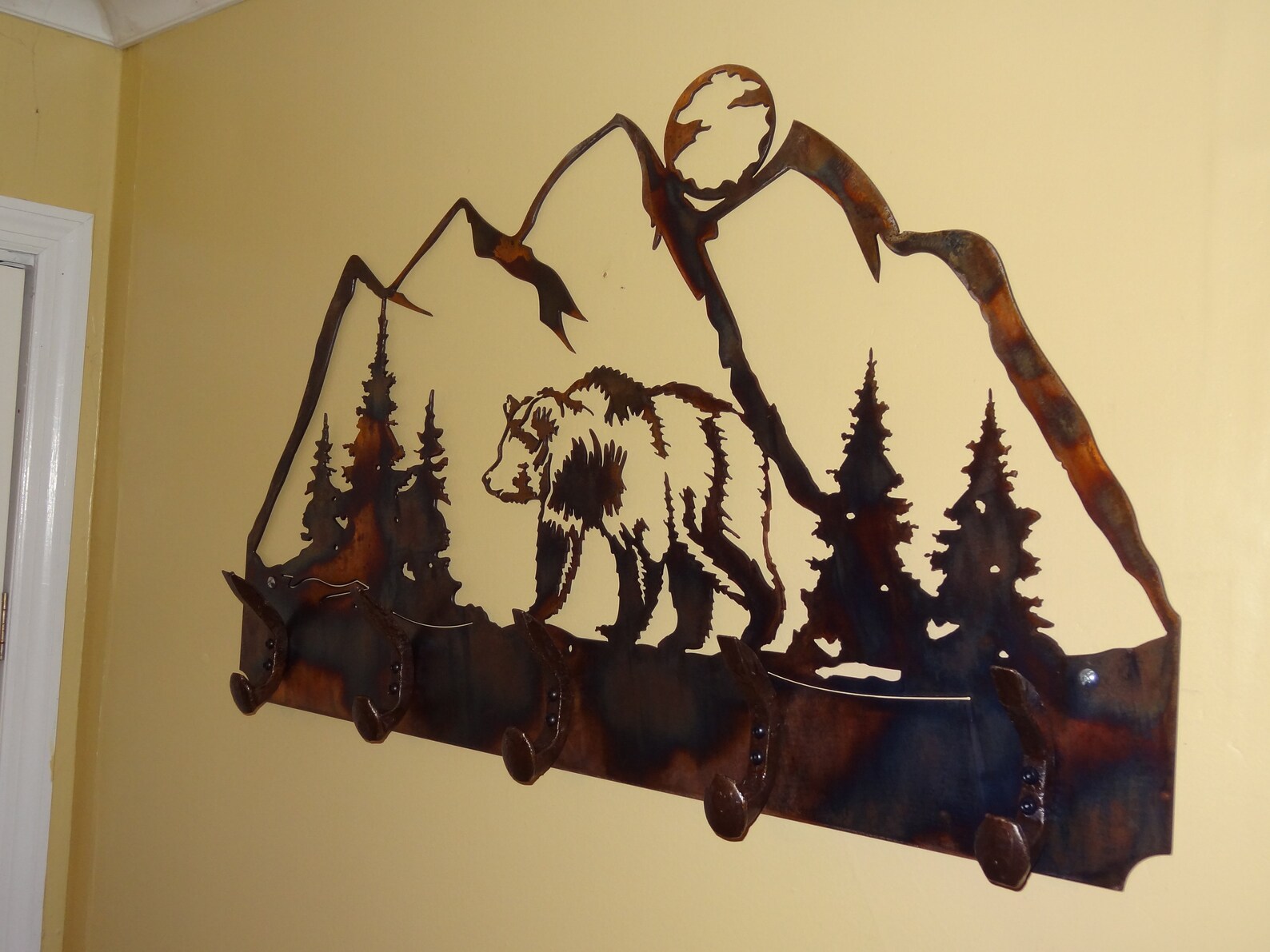 Majestic Grizzly Bear Coat Rack Grizzly Bear Scene Grizzly - Etsy