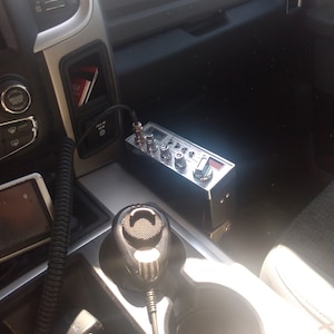 RAM & Ford Truck Console CB Radio Mount - No Drill Install