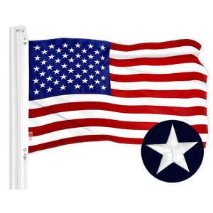 American Flag 210D Embroidered Polyester 3x5 Ft