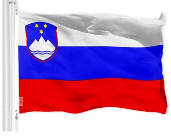 Slovenia Flag: 3x5 Ft, Vibrant 150D Polyester with Brass Grommets