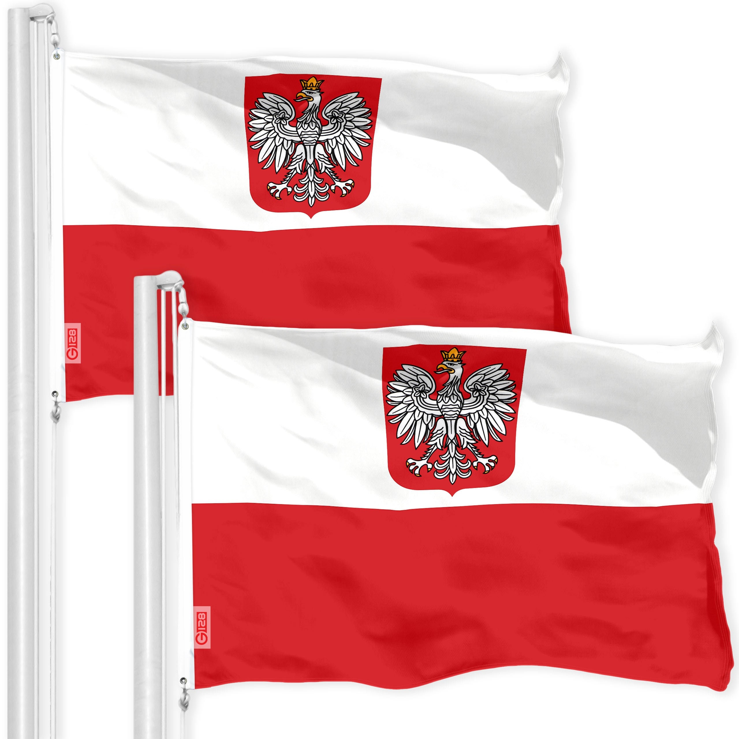 Drapeau de table Pologne, petit drapeau 