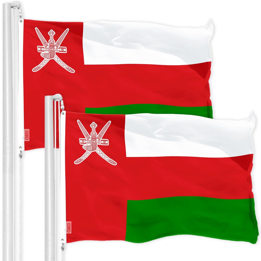 G128 2 Pack Oman Omani Flag 3x5 Ft Printed 150D Polyester Etsy