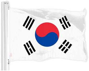 South Korea (South Korean) Flag 150D Printed Polyester 3x5 Ft