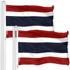 Thailand Thai Flag 3x5FT 2-Pack 150D Printed Polyester By G128