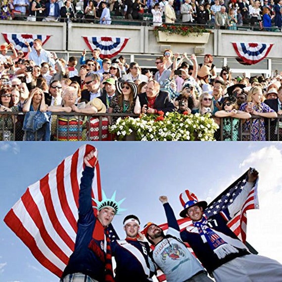 Patriotic Pleated Fans