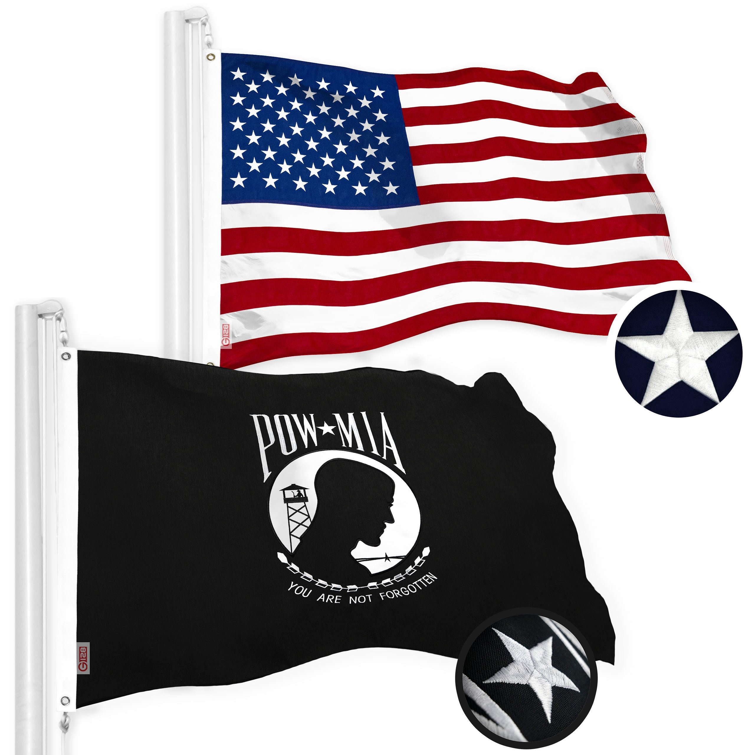 POW MIA FLAG YOU ARE NOT FORGOTTEN LARGE 3 BY 5 FEET WITH BRASS GROMMETS NEW 