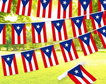AZ FLAG - Cape Verde Bunting Flag - 20 Ft Garland with 20 Small Cape
