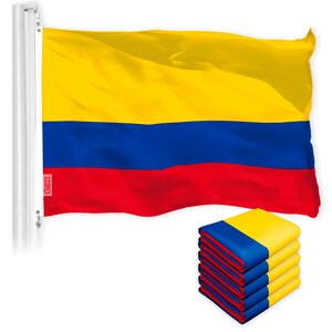 Colombia Colombian Flag 3x5FT 5-Pack 150D Printed Polyester By G128