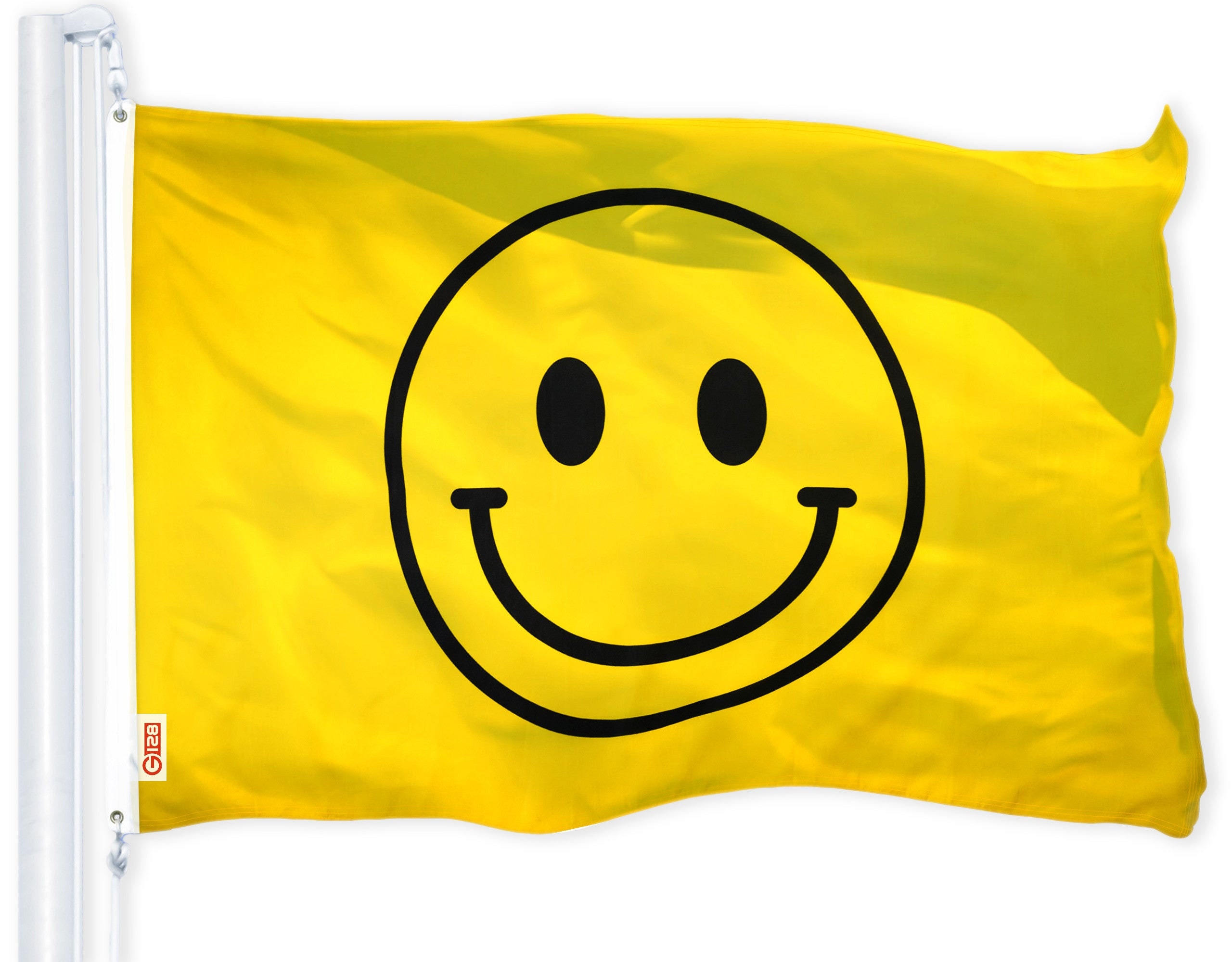 G128 Smiley Face Flag 3x5 FT Printed Brass Grommets 150d Etsy