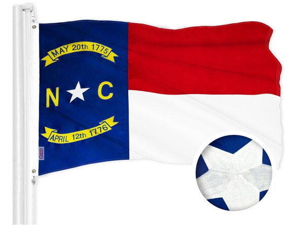 North Carolina State Flag – 2x3ft Polyester, NC Flag For House Or Outdoor