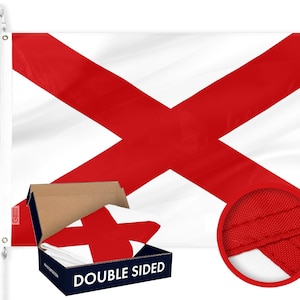 Alabama State Flag: Embroidered Double-Sided 3x5 Ft Polyester