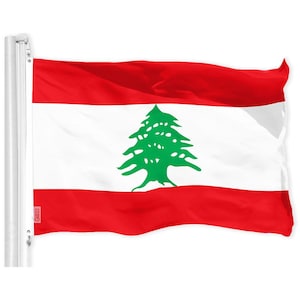 Lebanese Flag: Vibrant 3x5 ft, Quality Polyester, Brass Grommets