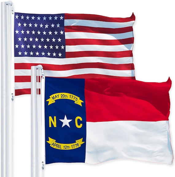 Bandera Americana 5x8 Pies - Estrellas Bordadas A Mano - Resistente Para Exteriores - 100% Hecha En USA