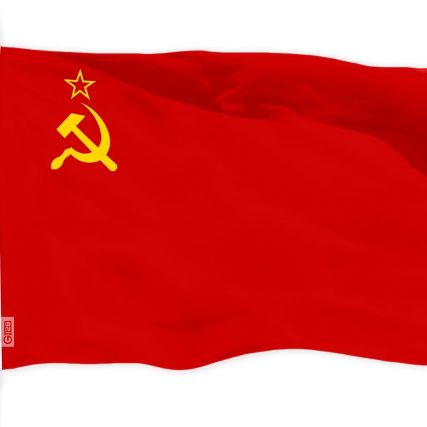 G128 Union of Soviet Socialist Republics USSR Flag | 3x5 Ft | LiteWeave Pro Series Printed 150D Polyester | Indoor/Outdoor, Vibrant Colors,