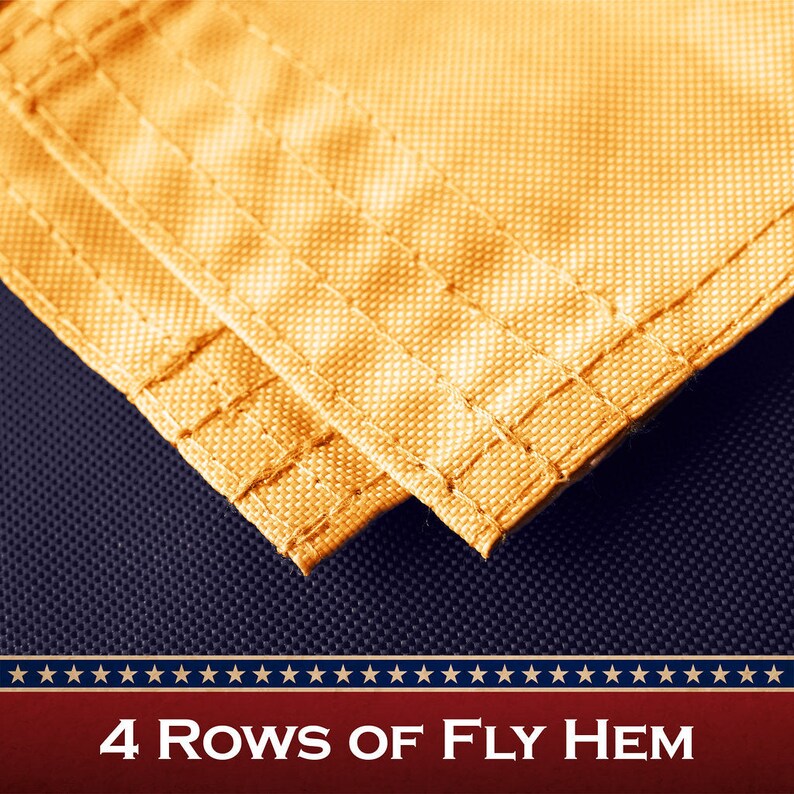 G128 Bennington Tea-Stained Flag | 2.5x4 Ft | Pole Sleeve Embroidered 420D Polyester - Embroidered Stars, Sewn Stripes, Brass Grommets,
