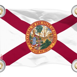 Florida State Flag: 3x5 Ft 150D Polyester with Brass Grommets