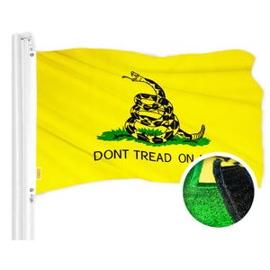 Gadsden (Dont Tread On Me) Flag 210D Embroidered Polyester 2x3 Ft