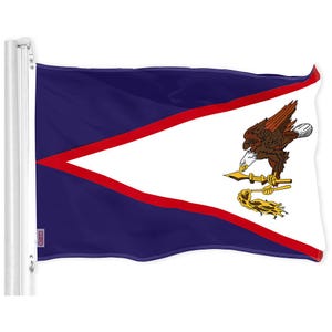 American Samoa Flag 3x5 Ft: Vibrant Printed Polyester, Brass Grommets