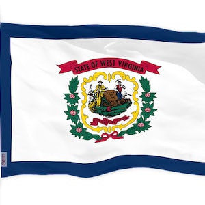 West Virginia State Flag: 3x5 Ft 150D Polyester, Brass Grommets