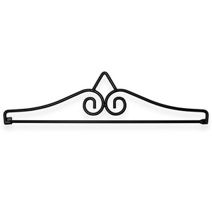 Black Wrought Iron Garden Flag Hanger - 13-inch Wide Flags