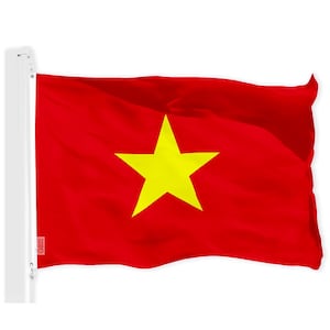 Vietnamese Flag 3x5 Ft: Vibrant Printed Polyester, Brass Grommets