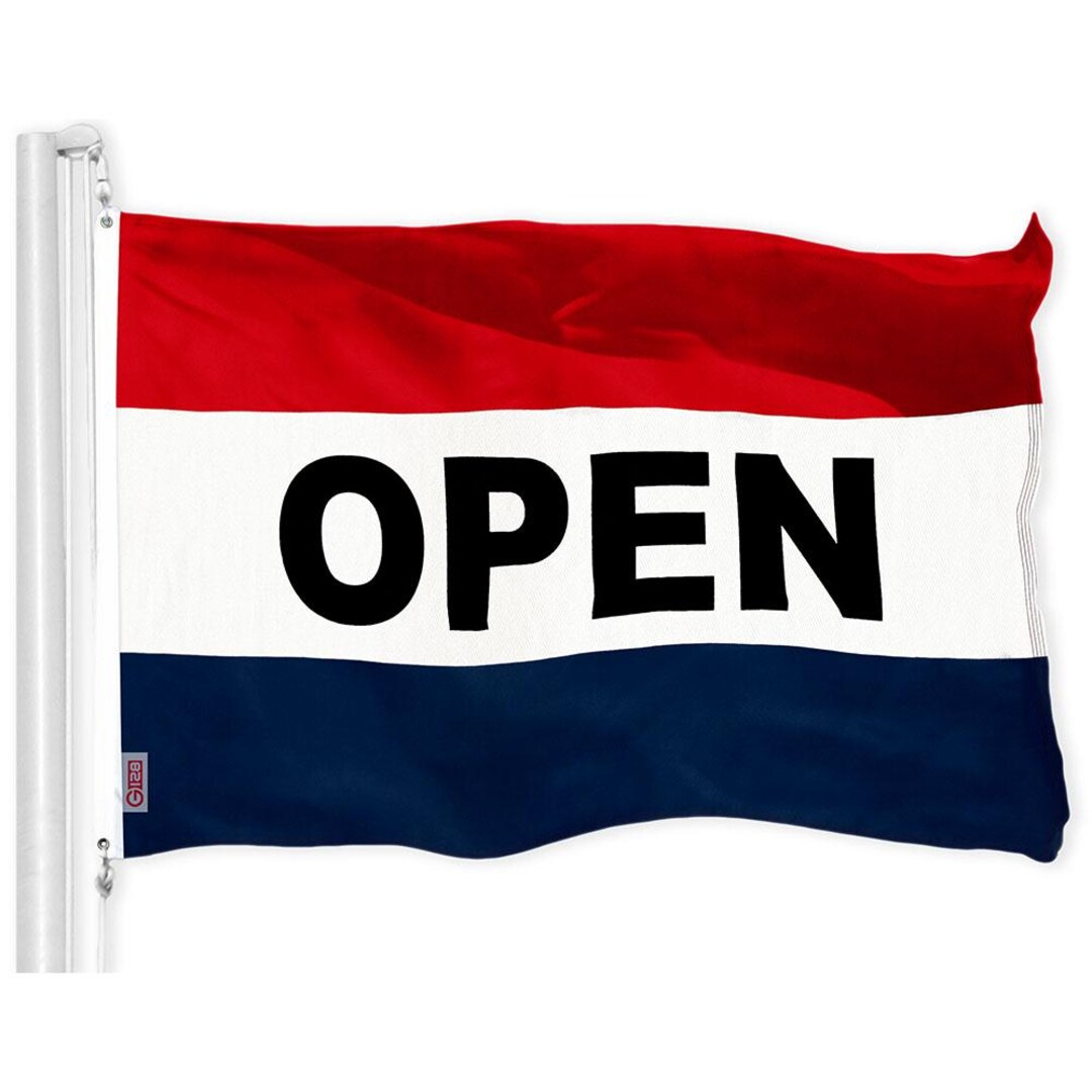 Open Flag: 2x3 Ft Printed Polyester Business Sign - Etsy