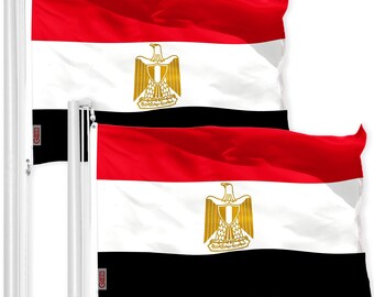 Egypt Egyptian Flag 3x5FT 2-Pack 150D Printed Polyester By G128