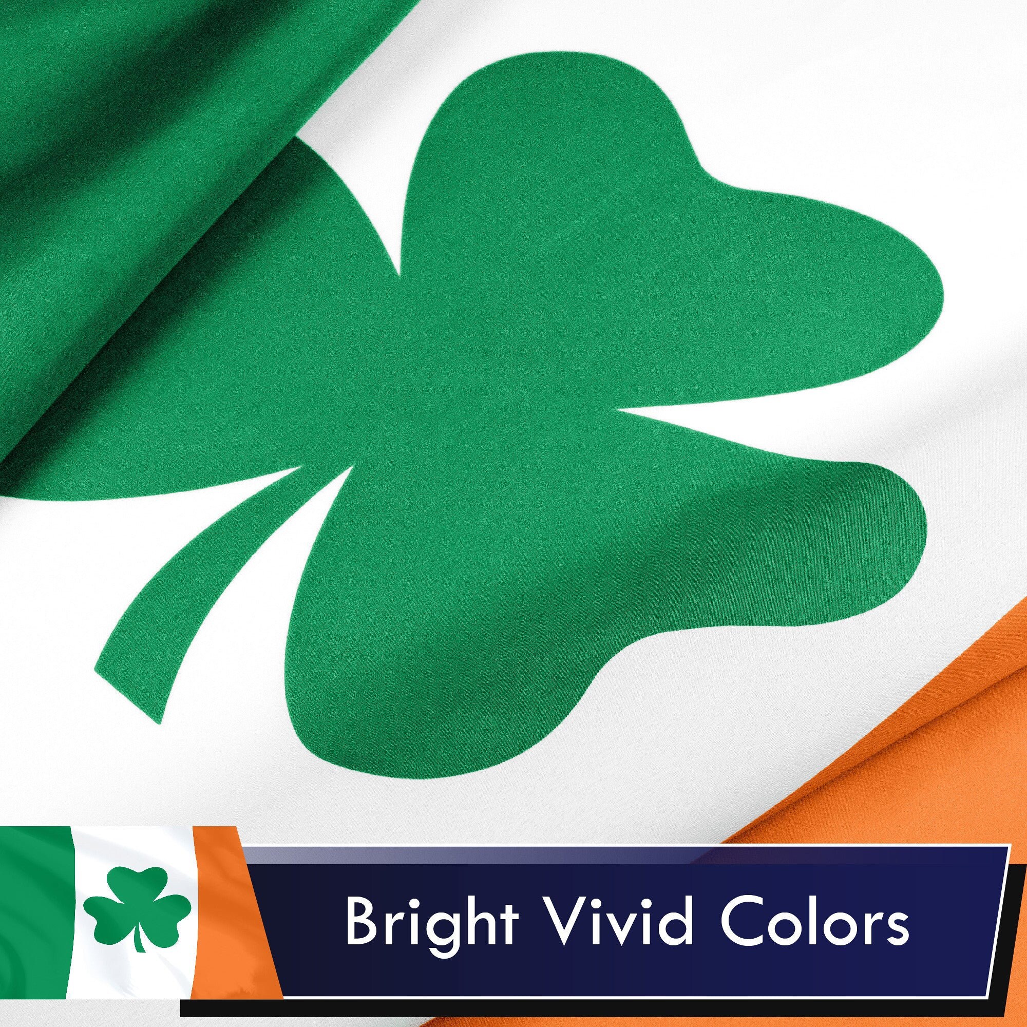 Irland Flagge 3x5 Fuß – Aus Polyester, Mit Messing-Ösen, Leuchtende Farben, Für Innen & Außen