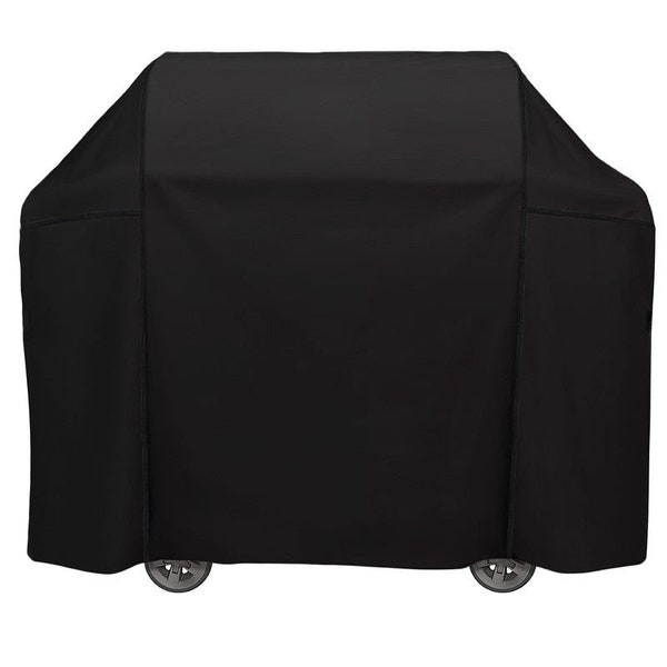 G128 - Black Grill Cover, 60 inch Gas Grill Cover Waterproof, UV Resistant bbq Grill Cover, fits Most Brands of Grills - Black