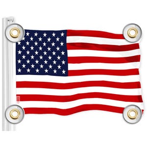American USA Flag: 3x5 Ft Printed Polyester with Brass Grommets