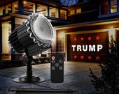 G128 Trump Election Outdoor LED Projector Lights – Weather Resistant, With Remote