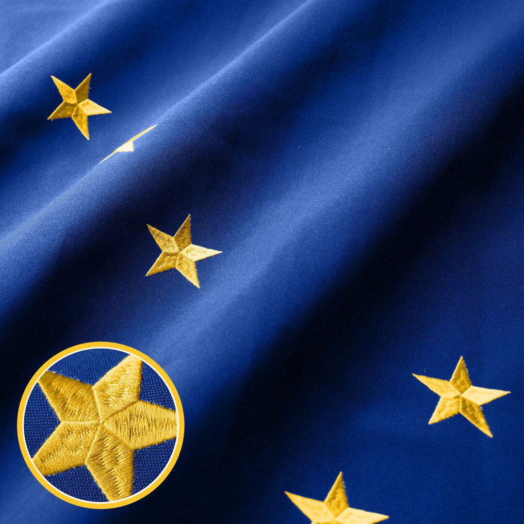 Alaska State Flag: Embroidered Stars, Sewn Stripes (3x5 Ft) - Etsy