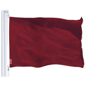 Burgundy Color Flag: 3x5 ft, Quality Polyester, Brass Grommets