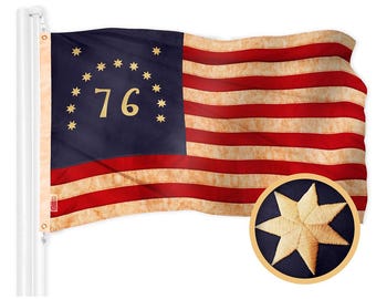 Vintage Flag, 1976 Flag, American Flag, U.S. Flag, Bi-centennial