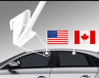 thumbnail image 2 of 2-Pack 12x18 Inch American USA Window Flags For Vehicle – Truck, SUV – Polyester By Trade Winds 2 of 2