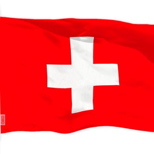 Switzerland (Swiss) Flag 150D Printed Polyester 3x5 Ft