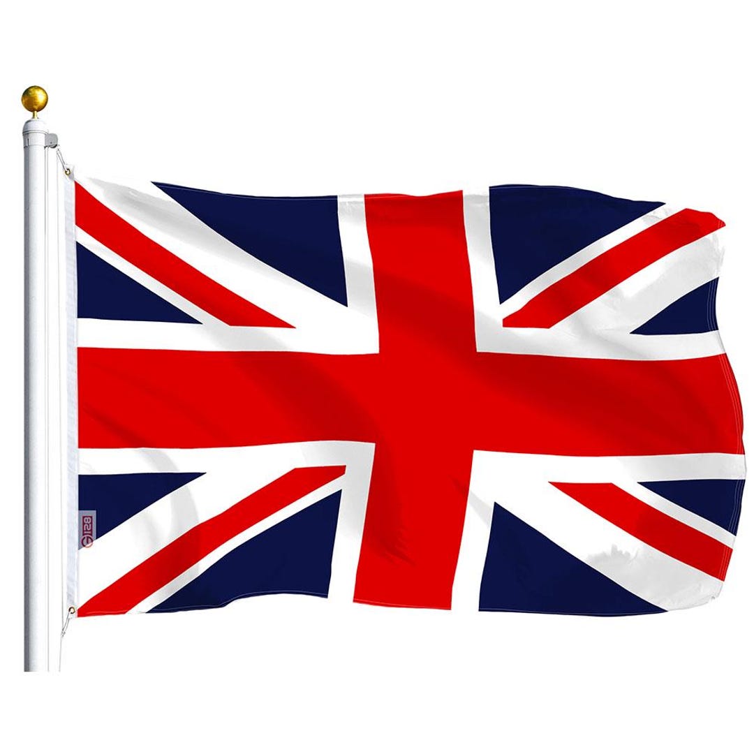 HENBRANDT Bandiera Palmare Union Jack: Bandierina Inghilterra 45x30 Cm In Sintetico Per Tifo E Decorazioni - 2