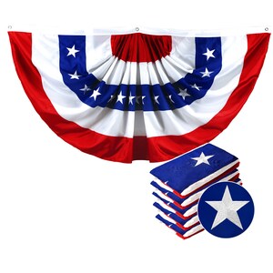 Fan Flag 3x6FT 5-Pack Embroidered Polyester By G128