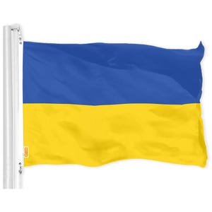Ukrainian Flag 2x3 Ft | Vibrant 150D Polyester, Brass Grommets